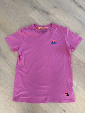 Aviator Nation Pyramid Embroidery Crew Tee, like new!